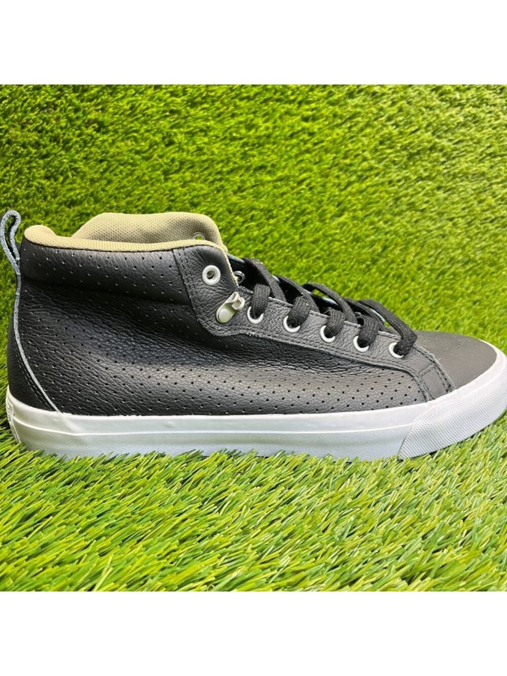 Converse All Star Fulton Mid Mens Size 11 Black Athletic Leather Shoes Sneakers